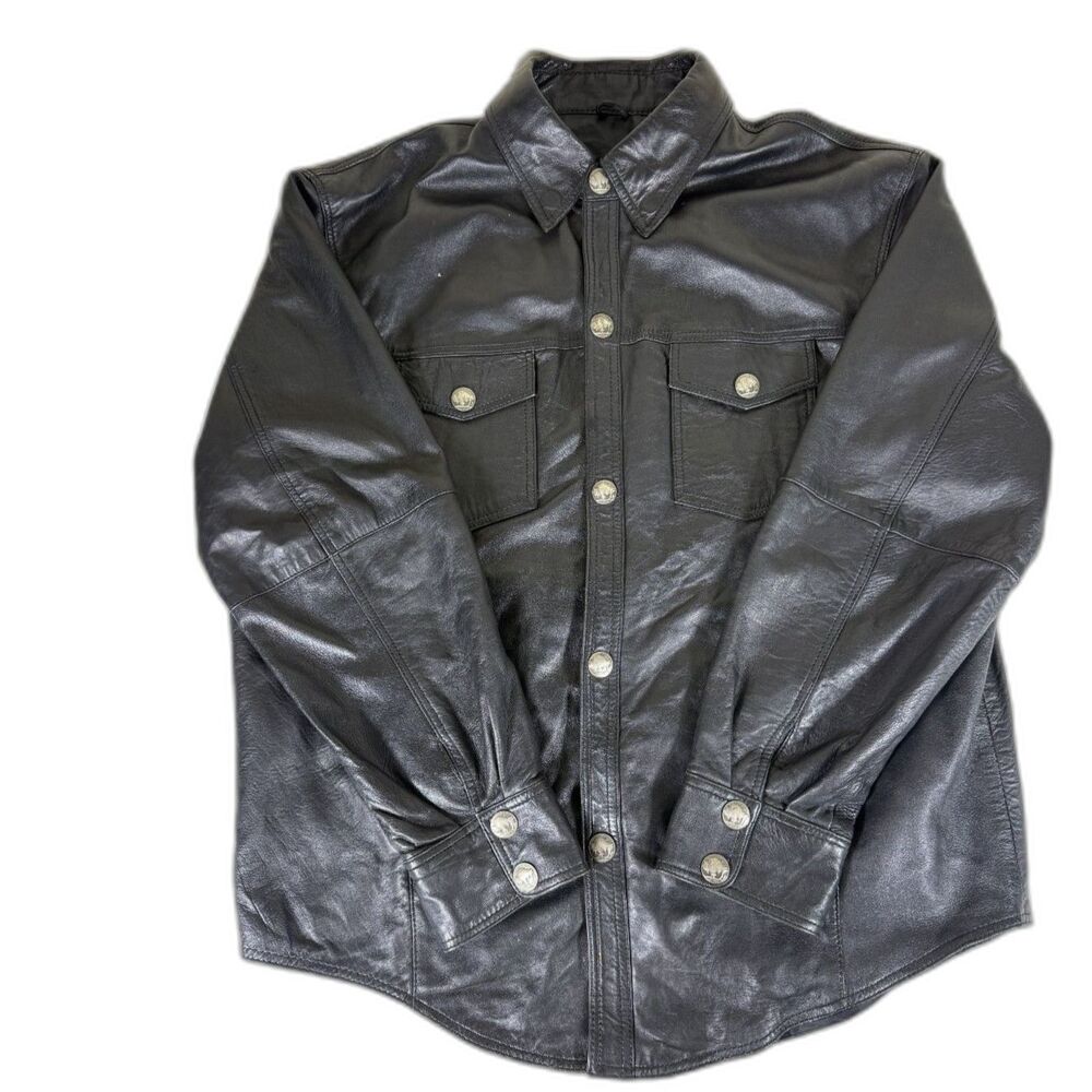 Xelement Mens Nickel Leather Jacket Size XXL